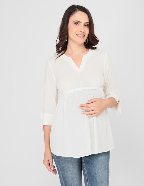 Blusa manga 3/4 para mujer