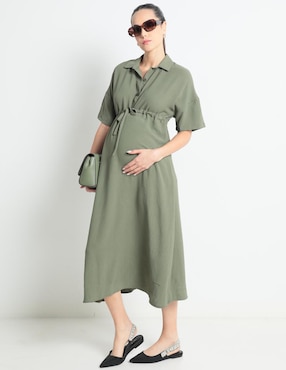 Vestido Maternidad Midi Casual Weekend Maternity Para Mujer