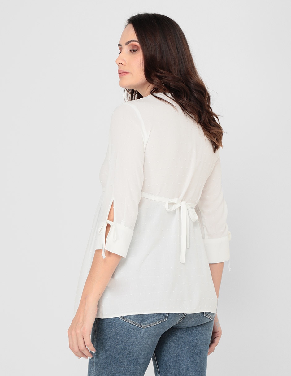 Blusa manga 3/4 para mujer